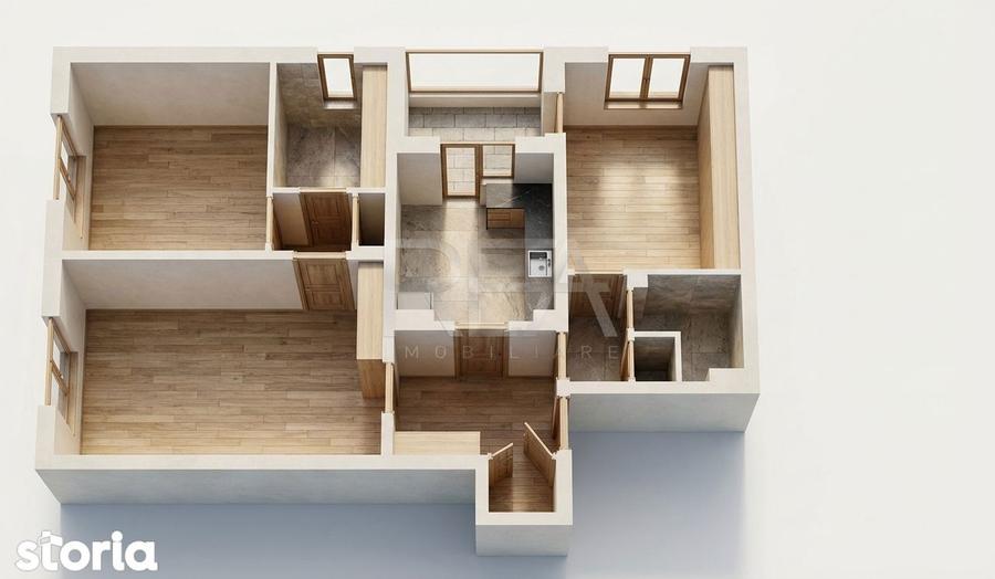 Apartament cu 3 camere semidecomandat, mobilat în Pantelimon