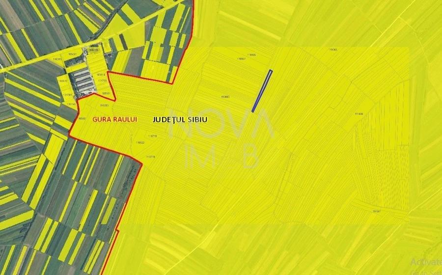 Teren agricol extravilan de 2710 mp, în Gura Râului