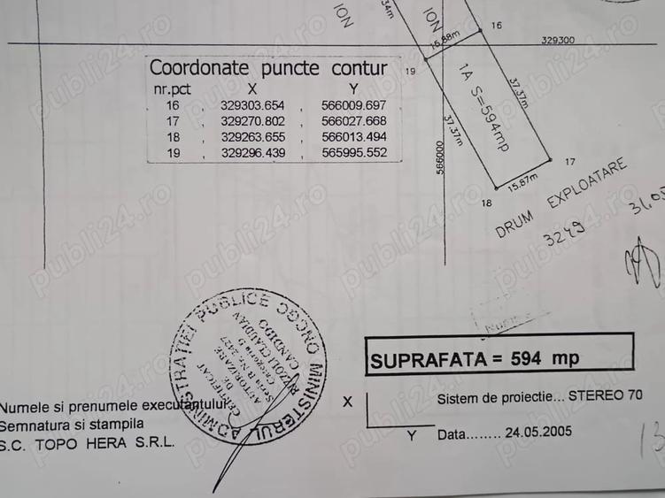 Teren de 600 mp, în Central