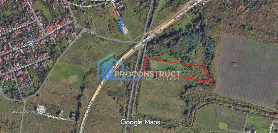 Teren Construcții intravilan de 11273 mp, în Plopi