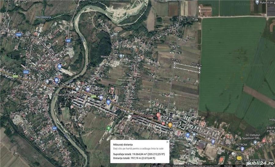 Teren de 19000 mp, în Central
