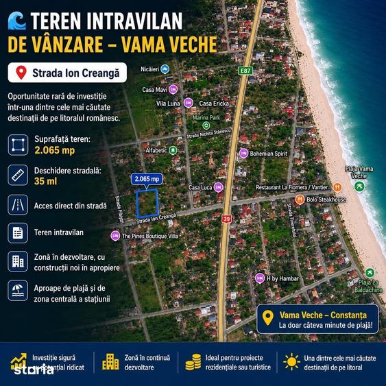 Teren de 2065 mp, în Limanu