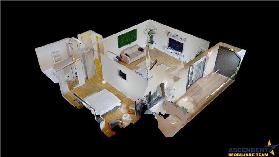 Apartament cu 2 camere decomandat în Tractorul