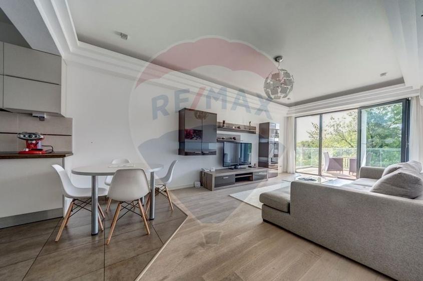 Apartament cu 2 camere decomandat, mobilat în Herăstrău