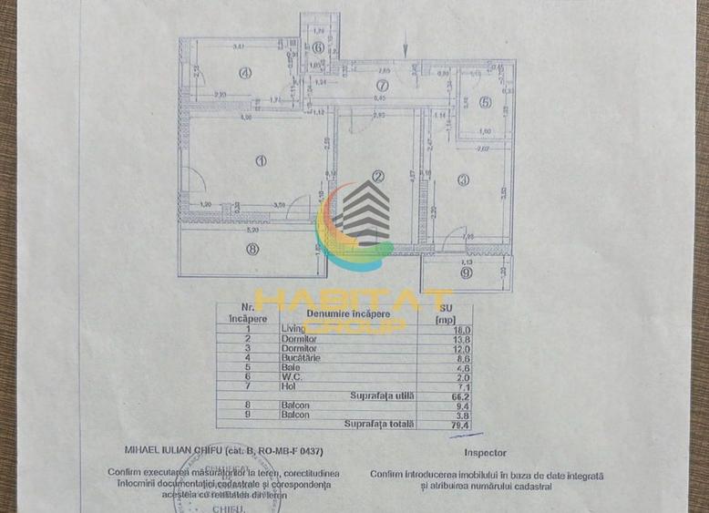Apartament cu 3 camere decomandat în Brâncoveanu