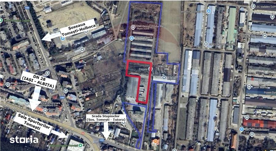 Teren industrial de vanzare 4.990mp Tome?ti - Ia?i - Str. Stupinelor - 5