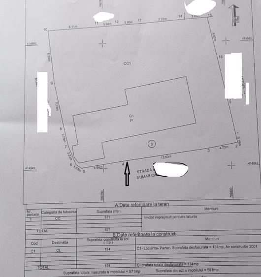 Casă cu 6 camere cu Teren 571 Mp în Sud-Est
