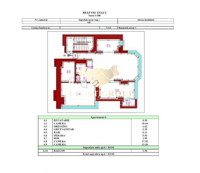 Apartament cu 3 camere semidecomandat, mobilat în Arcul de Triumf