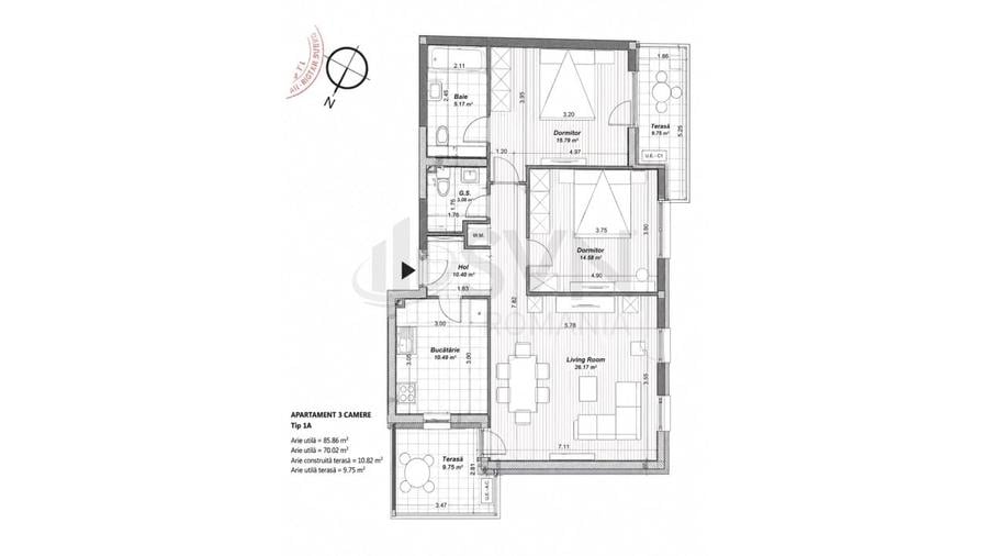 REA1028266 Apartament 3 camere I Parcare I H Pipera Lake - 12