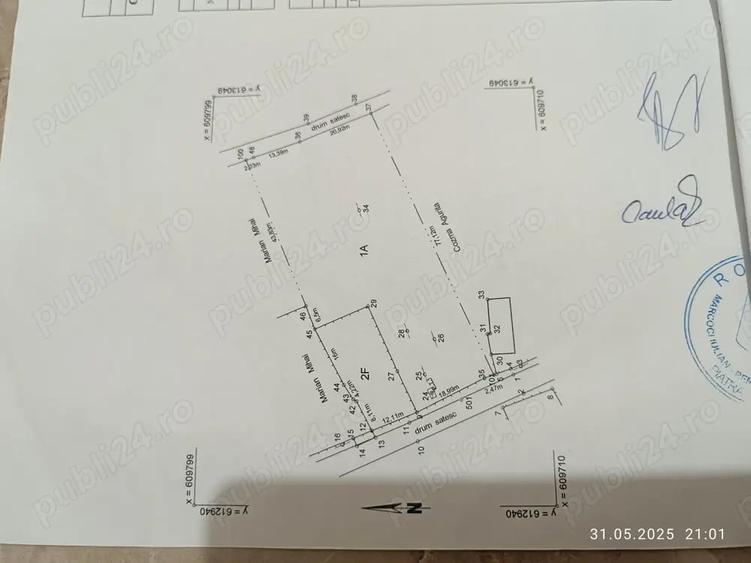 Teren de 2800 mp, în Verșești