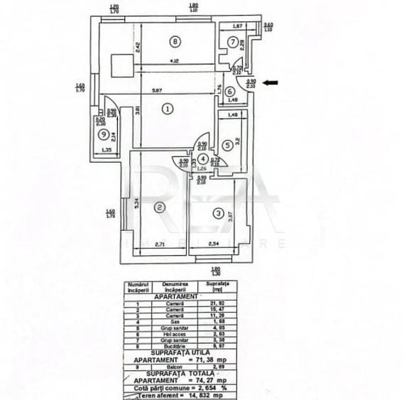 Apartament cu 3 camere semidecomandat, mobilat în Titulescu