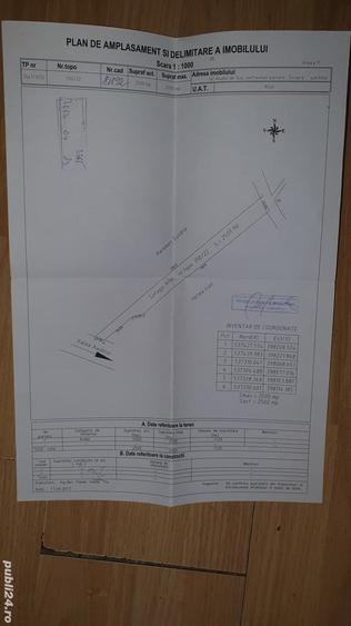 Teren de 2500 mp, în Central