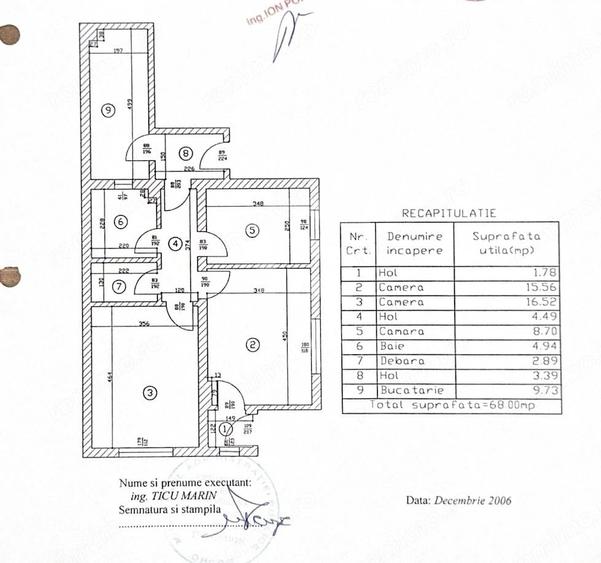 Casă cu 3 camere cu Teren 155.31 Mp în Militari