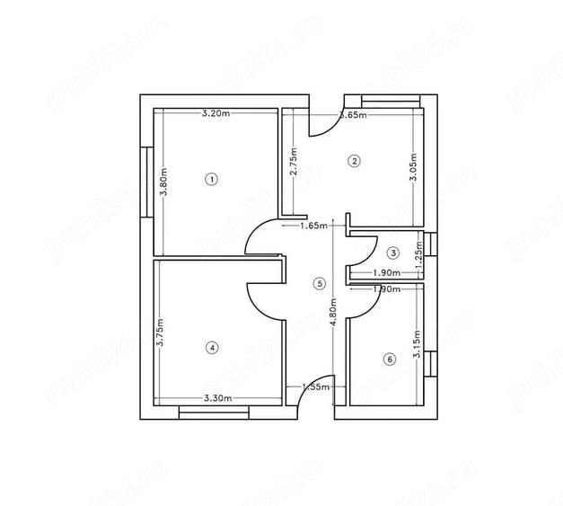 Casă cu 2 camere cu Teren 425 Mp în Deal