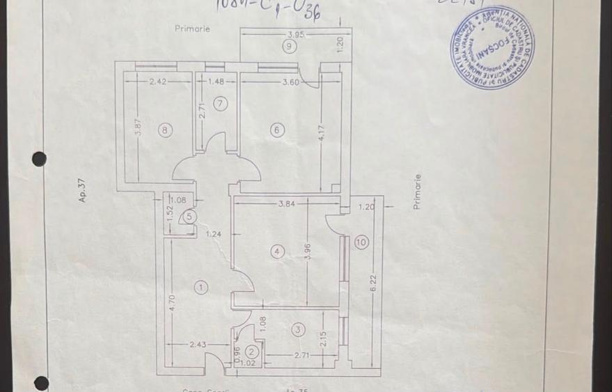 Apartament spațios cu 3 camere | Bulevardul Unirii | Etaj 6 / lift | Centrală p - 15
