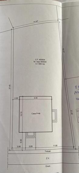 Casă cu 3 camere cu Teren 650 Mp în Pădurani