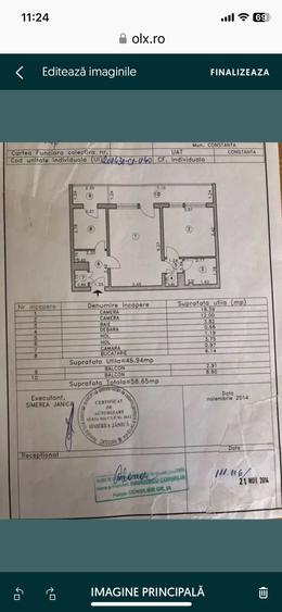 Apartament cu 2 camere semidecomandat în Central