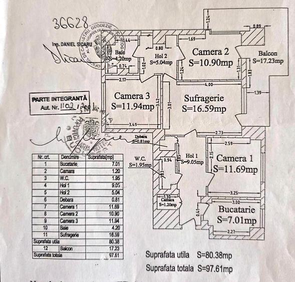 Apartament cu 4 camere semidecomandat în P-ța Gorjului