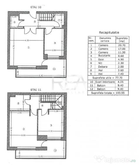3 camere duplex Tei, centrala, parcare, an 2009, 97 mp, box - 1
