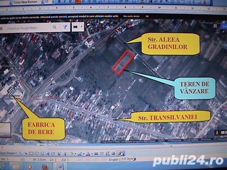 Teren de 1900 mp, în Central