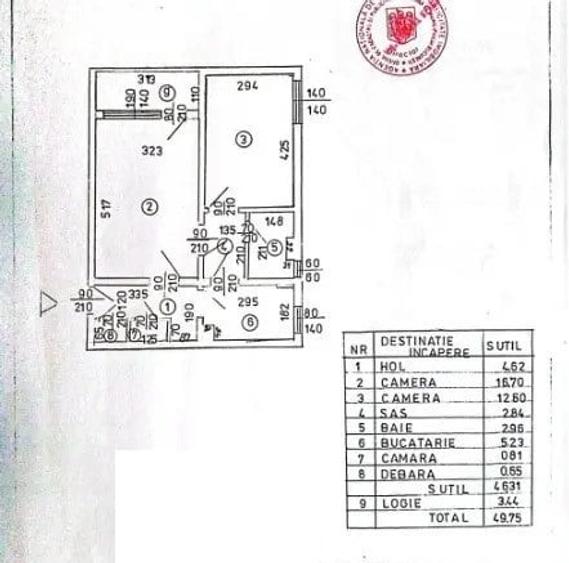 Apartament cu 2 camere circular în Obor