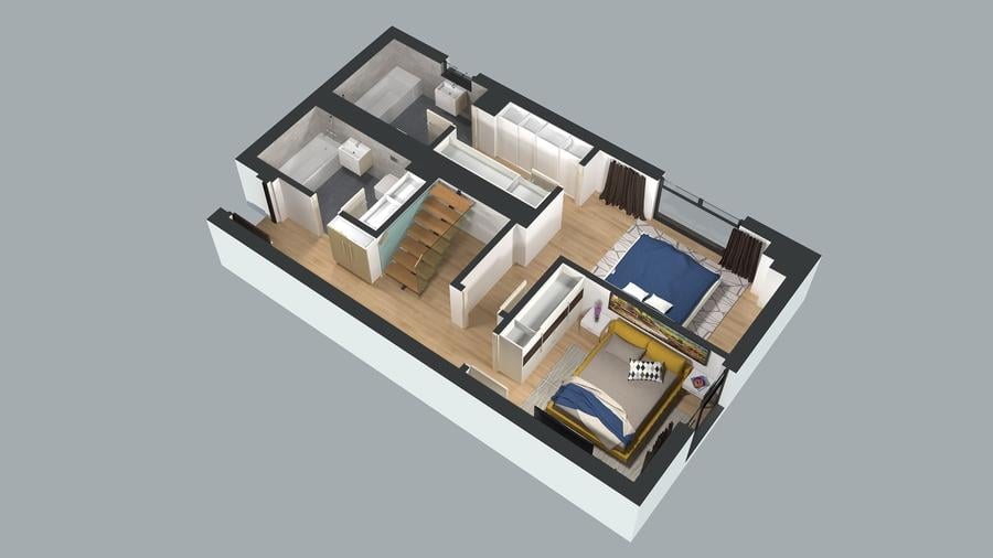 Apartament cu 3 camere decomandat în Complex Studențesc