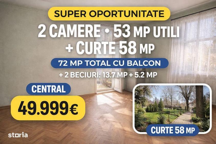 2 camere + curte + 2 beciuri | zona centrala Plopeni - 2