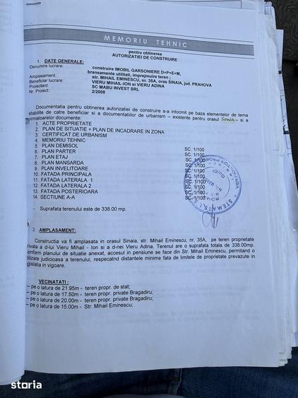 Teren de 338 mp, în Central
