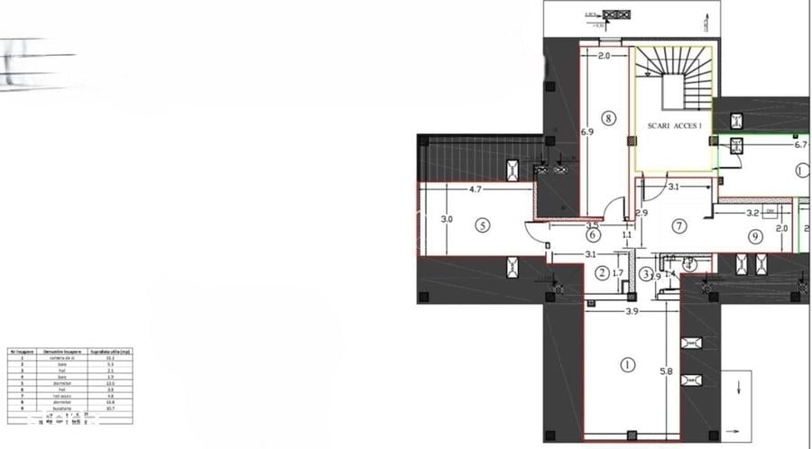 Apartament cu 3 camere în Lefaia