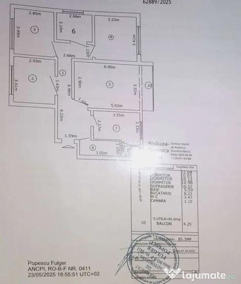 Apartament cu 4 camere decomandat în Aviației