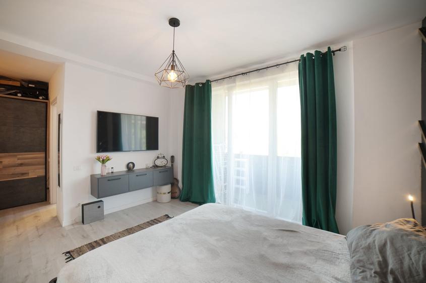 Apartament cu 3 camere semidecomandat, mobilat în Popești-Leordeni