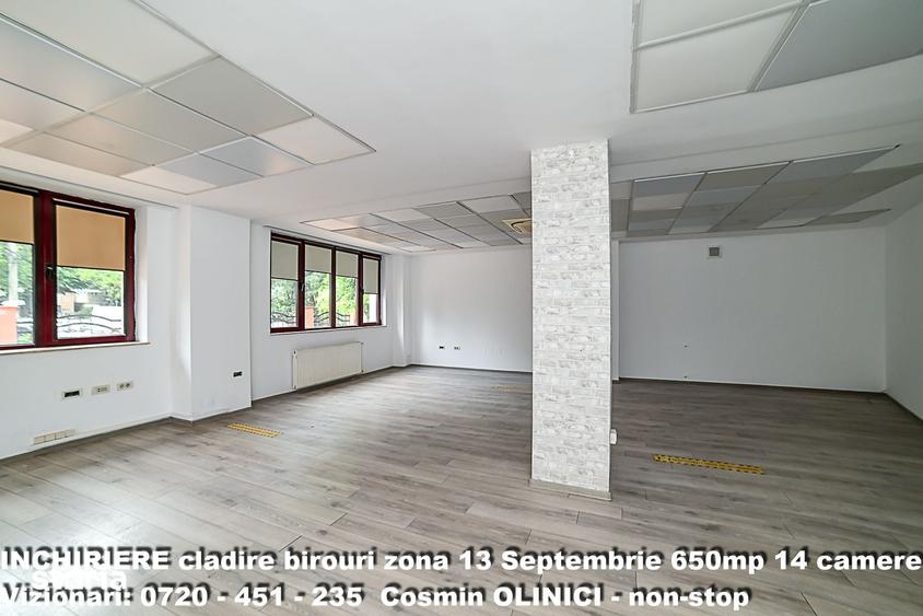 Spatii birouri de inchiriat zona 13 Septembrie I S+P+3 I 650 util - 12