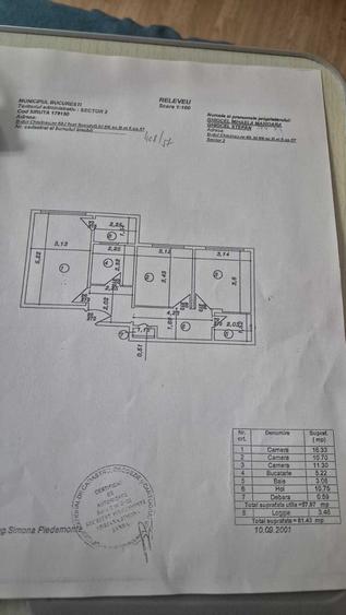 Apartament cu 3 camere decomandat în Chișinau
