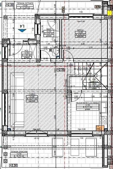 Duplex cu 6 camere cu Canalizare în Luna de Sus