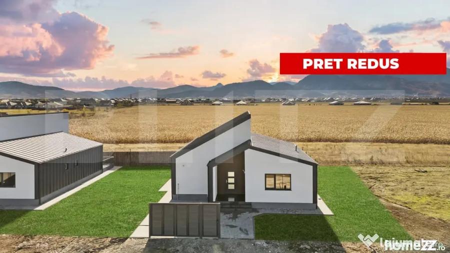 Casă cu 4 camere cu Teren 500 Mp în Tărlungeni