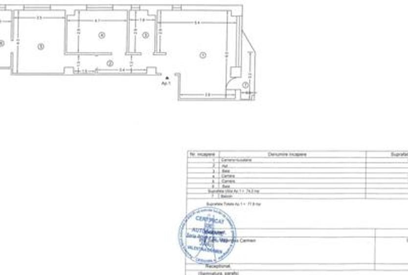 Apartament cu 3 camere semidecomandat, mobilat în Central