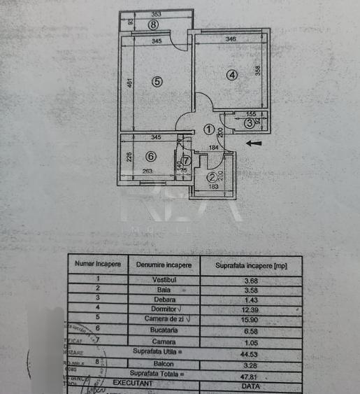 Apartament cu 2 camere decomandat în Drumul Taberei
