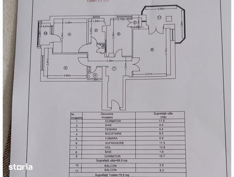 Imobil ultracentral et 2/8, dec, 3 cam, baie si gr sanitar si boxa - 5