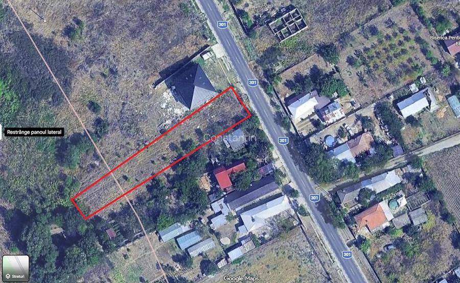 Teren intravilan Plataresti, judetul Calarasi, 1200 mp, 24 euro mp - negociabil - soseaua principala