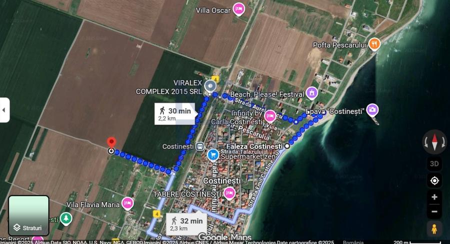 Teren Construcții intravilan de 5000 mp, în Costinești