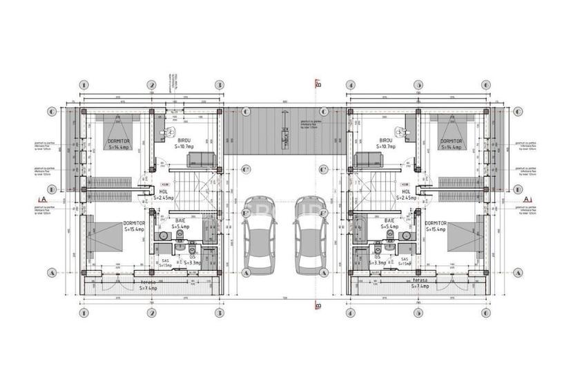 Duplex cu 5 camere unit prin camera tehnica in Dumbravita