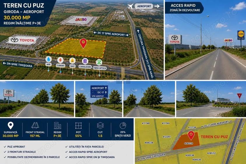 Teren de 30000 mp, în Ghiroda