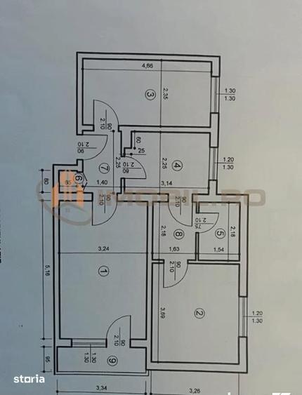 Apartament cu 2 camere decomandat în Zona industrială