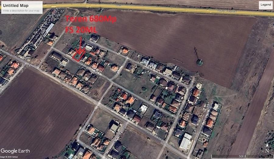 Teren de 680 mp, în Dumbrăvița
