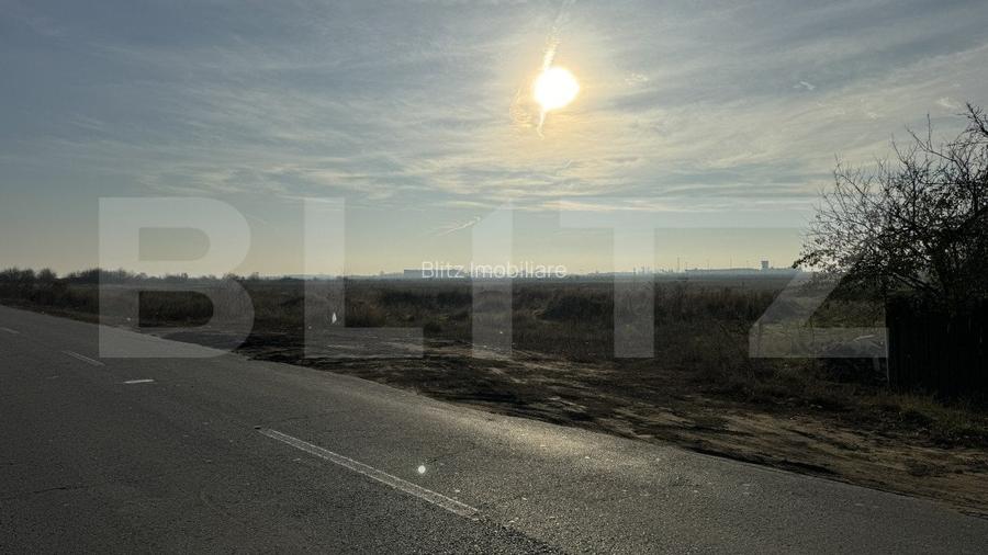 Teren IV 7.500 mp, toate utilitățile la front de 25 m, zona Ghercești - Aeroport