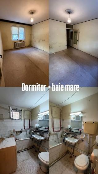 Apartament cu 3 camere semidecomandat în Nord