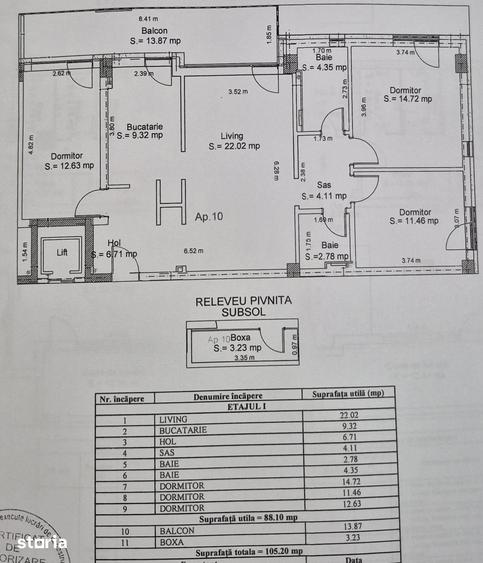 Apartament cu 4 camere decomandat în Central
