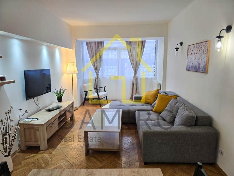 Apartament cu 2 camere semidecomandat, mobilat în Magheru