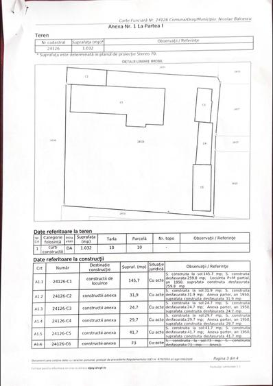 Casă cu 6 camere cu Teren 1032 Mp în Nicolae Bălcescu