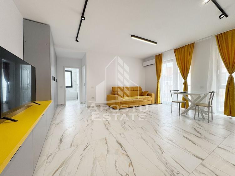 Apartament cu 2 camere semidecomandat, mobilat în Giroc